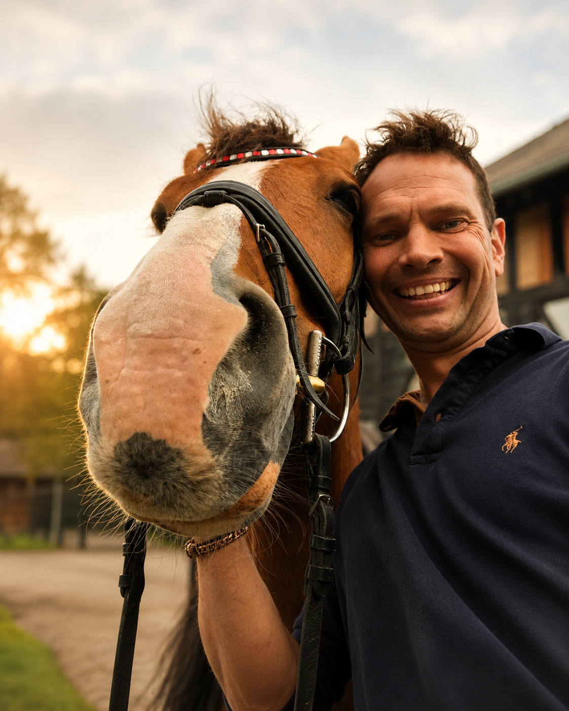 Mads med hest på Grangaarden